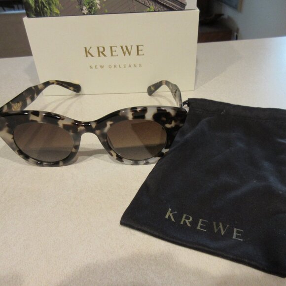 KREWE NEW ORLEANS Olivia Polarized Tortoise Shell Sunglasses - Picture 2 of 4